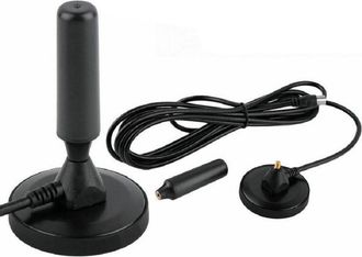 Trade Shop Trade Shop - Antenna Portatile Dvb-t Tv 3.5 Db Portatile Per Auto Camper Calamitata Cavo 3,5m