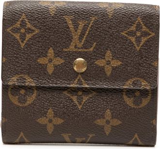 Louis Vuitton Brown Monogram Pvc Leather Wallet (Tri-Fold) (Pre-Owned)