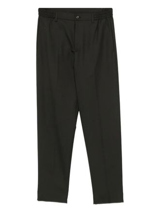 Tagliatore P-Gar&ccedil;on elasticated-waist trousers - Green