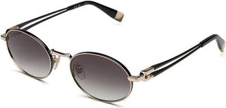 Furla Ovale Zonnebril van Metaal - Dames - Zonnebrillen - Grijs - 55 MM - Accessoires