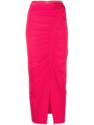 Self Portrait Abito monospalla - Rosa