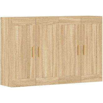 vidaXL Armarios De Pared 2 Uds Madera De Ingenier&iacute;a Roble Sonoma Vidaxl