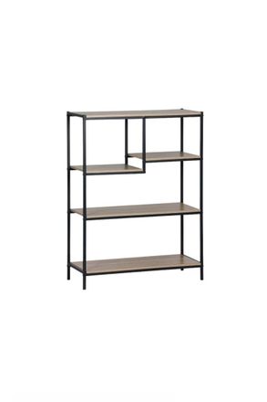 Regalos Miguel Estanter&iacute;as - Estanter&iacute;a Divo Multiusos Madera-metal - Negro