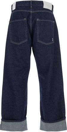 Icon Denim Los Angeles Mens Blue 5-Pocket Jeans With Logo Patch Cotton