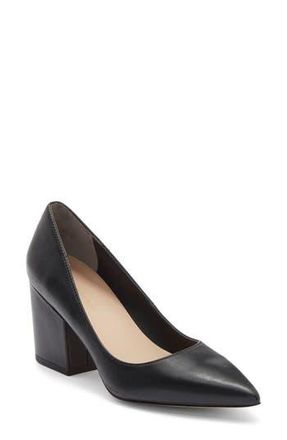 Stuart Weitzman Ave 75 Block Heel Pump in Black at Nordstrom Rack, Size 5.5