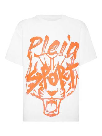 Plein Sport tiger-head print T-shirt - White