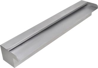 vidaXL Fuente Cascada Rectangular Piscina Acero Inoxidable 60 Cm Vidaxl