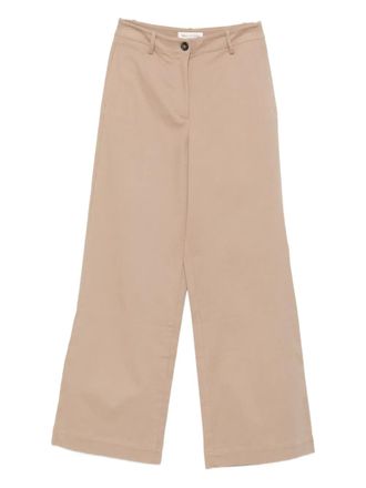 Marc O'Polo Broek met riemlussen - Groen