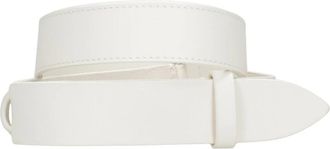 Orciani Nobuckle Bull Belt - Heren - Riemen - Wit - ONE Size - Leer - Accessoires