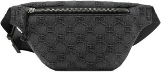 Gucci Pre-owned Belt Bags, female, Gray, Size: ONE SIZE Pre-owned Denim Belt Bag