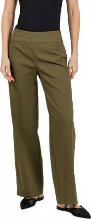 Elliott Lauren Control Stretch Wide Leg Pants - 30 In Olive