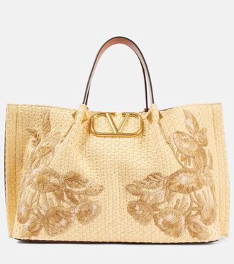 Valentino Garavani VLogo Medium floral shoulder bag
