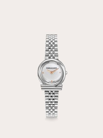 Ferragamo Women Gancini Twisted watch Silver