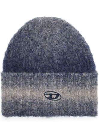 Diesel Muts met geborduurd logo - Blauw