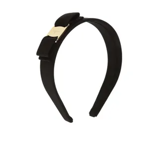 Ferragamo Hair Accessories, female, Black, Size: ONE SIZE Vara Bow Headband