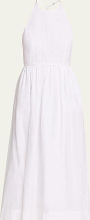 Aexae Sleeveless Linen Midi Dress