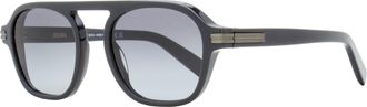 Ermenegildo Zegna Mens Aurora II Sunglasses EZ0241 20B Dark Gray 51mm