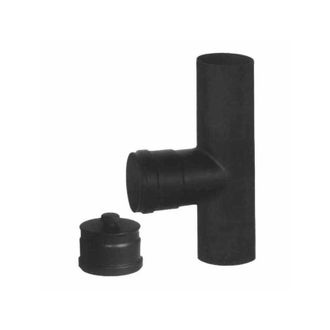 OEM Codo En T De Acero Negro De 8 Mm Con Aleta De 2 Mm