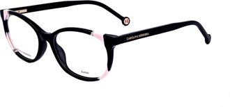 Carolina Herrera Womens 53 mm Black Nude Eyeglasses