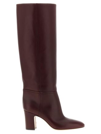 PARIS TEXAS Bordeaux Leather Over The Womens Knee