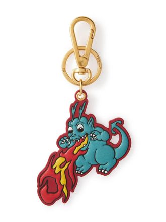 Off-white 2024 Lunar New Year leather keyring - men - Leather - One Size - Red