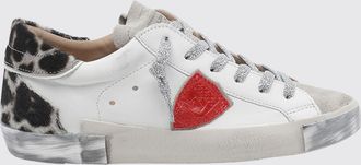 Philippe Model Sneakers Prsx basse bicolore in pelle di vitello con scudetto