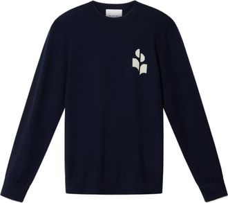 Isabel Marant Pullover Antea - Heren - Ronde hals truien - Blauw - M - Truien & Vesten