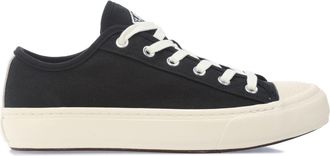 Lacoste Heren Backcourt 2.0 Canvas Lage Sportschoenen (Zwart)