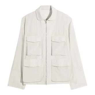 Christophe Lemaire Jassen, Heren, Beige, L, Katoen, 3D Pocket Jacket