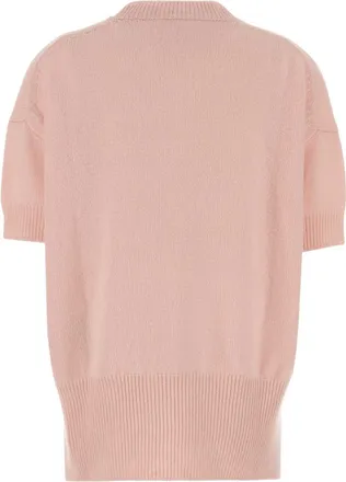 Jil Sander Womens Cashmere Crew-Neck Sweater Pink