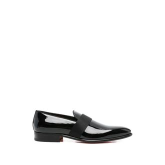 Santoni Business Shoes, male, Black, Size: 11 1/2 US Loafers