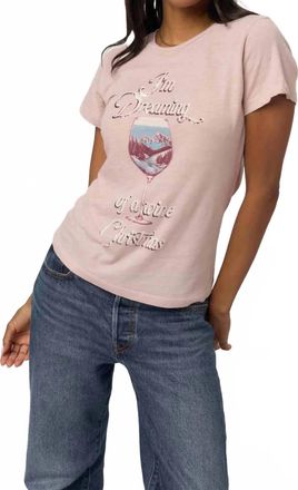 Bloomingdale's Womens Dreaming Of A Wine Christmas Top In Pink