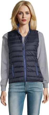 SOLS Dames/Dames Wave Lichtgewicht Bodywarmer (Marine)