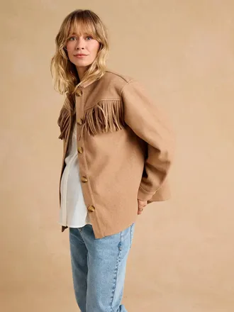 Envie de Fraise Umstands-Overshirt Luc hellbraun