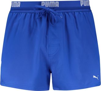 Puma Badeshorts PUMA PUMA SWIM MEN LOGO SHORT SHORTS 1P, Herren, Gr. XXL, N-Gr, ultra blau, Web, Obermaterial: 100% Polyester, Badehosen Badeshorts, Seiten