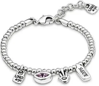 UNOde50 Bracelet Plated in Sterling Silver and Crystal at Nordstrom, Size Medium
