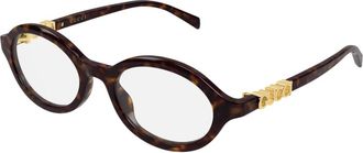Gucci Glasses, female, Brown, Size: 51 MM Eyeglasses