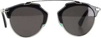Dior Pre-owned Womens Reflected Aviator Sunglasses in Black Metal - One Size