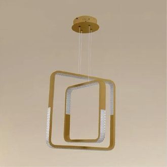 Trade Shop Trade Shop - Copy Of Lampadario A Sospensione Led 48w Esagonale Effetto Cristallo Moderno Bianco 31838