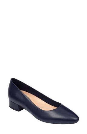 Easy Spirit Caldise Pump in Navy Leather at Nordstrom, Size 6.5