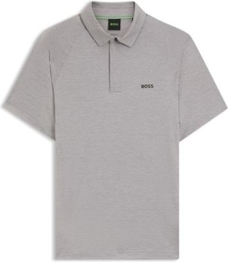 BOSS Slim-fit polo shirt with temperature-regulating performance