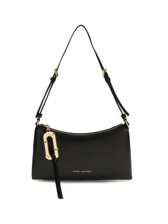 Marc Jacobs Calfskin Leather Shoulder Bag - Black