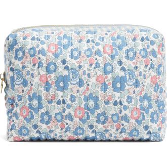 Stoney Clover Lane x Liberty Large Quilted Cotton Pouch in Betsy at Nordstrom