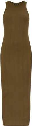 Rag & Bone round-neck ribbed dress - women - Modal - M - Green