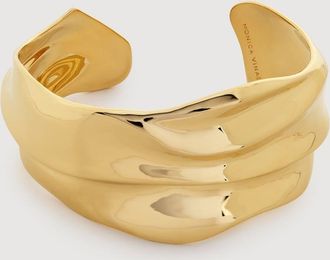 Monica Vinader Gold Nomade Bold Cuff
