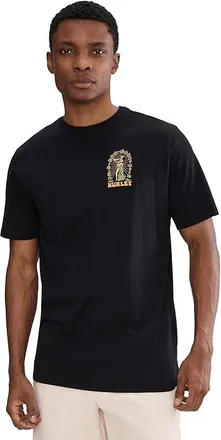 Hurley Island Time Short Sleeve Mens T Shirt Black : SM, Cotton
