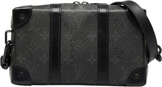 Louis Vuitton Pre-owned Monogram Eclipse Soft Trunk Wallet Crossbody - Dames - Vintage Schoudertas - Zwart - ONE Size - Vintage