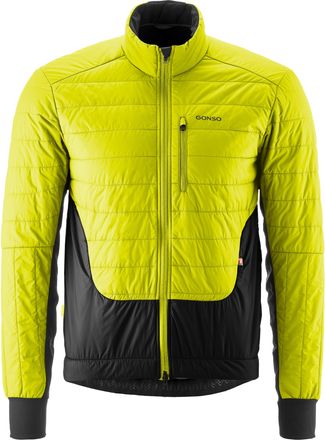 Gonso Fahrradjacke GONSO Trail Jacket Primaloft M, Herren, Gr. 4XL, gelb, 100% Polyester, hoch geschlossener Ausschnitt, Jacken Fahrradjacke, Herren Radjack