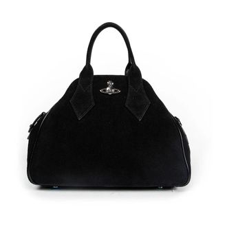 Vivienne Westwood Yasmine Medium Bag - Dames - Handtassen - Zwart - ONE Size - Katoen - Tassen