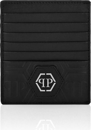 Philipp Plein Leather Credit Cards Holder Monogram